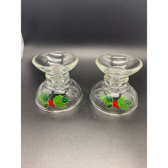 Vintage 1981, Avon Christmas Holiday Hostess Collection, Holiday Candle Holders‎ - Picture 6 of 6